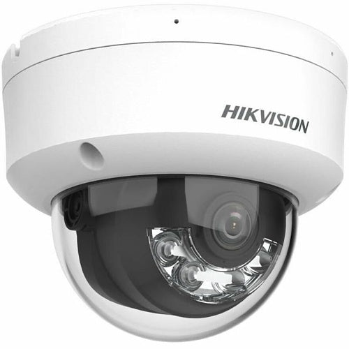 Hikvision DS-2CD1123G2-LIU(2.8MM)(O-STD) Cámara de red domo fija con luz híbrida inteligente de 2MP de la serie Value, objetivo fijo de 2,8 mm, IP67, blanca