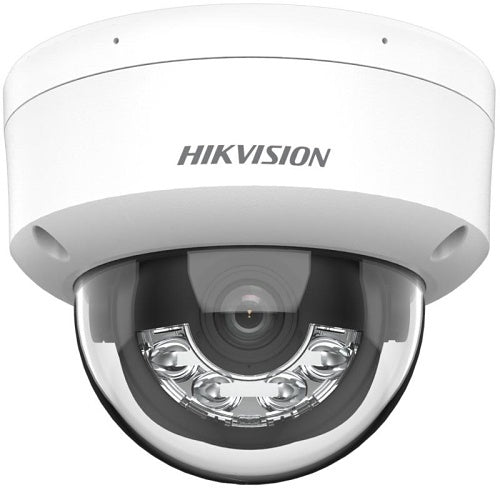 Hikvision DS-2CD1163G2-LIU(2.8mm) Cámara IP domo de luz híbrida inteligente de 6MP de la serie Value, lente fija de 2,8 mm, IP67, IK08, blanca