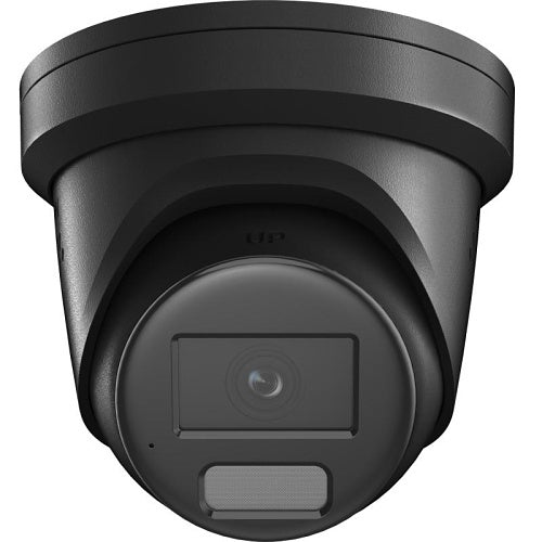 Hikvision DS-2CD2367G2H-LISU/SL(2.8)/eF/BLK Cámara IP de torreta serie Pro de 6MP, objetivo fijo de 2,8 mm, ColorVu, luz híbrida inteligente, negra