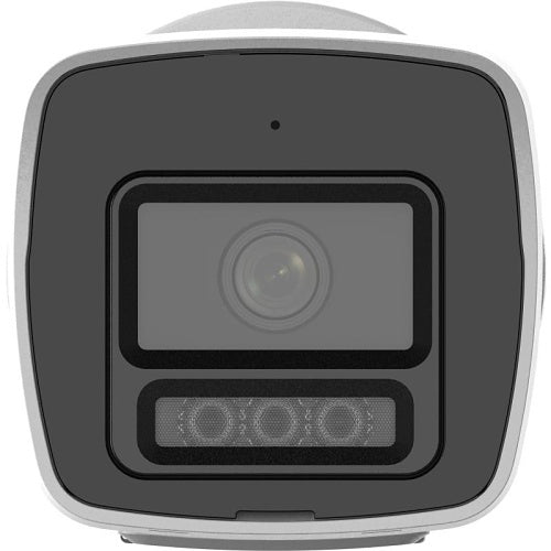 Hikvision DS-2CD1027G2H-LIU(2.8mm) Value Series Cámara bullet IP de 2MP, objetivo fijo de 2,8 mm, ColorVu, luz híbrida inteligente, blanco