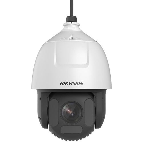 Hikvision DS-2DF7C425IXR-AEL(T5) Serie Ultra Domo IP rápido de 4MP y 7", lente varifocal de 5,9-147,5mm, zoom óptico de 25x, DarkFighter, WDR de 120 dB, IP66, blanco