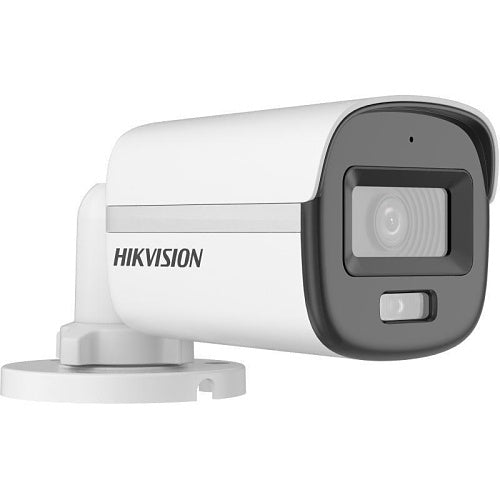 Hikvision DS-2CE10D8T-ITSE(2.8mm) Minicámara bullet PoC de 2MP con luz ultrabaja de la serie Pro, objetivo fijo de 2,8 mm, IP67, blanca