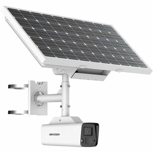 Hikvision DS-2XS2T47G1-LDH/4G/C18S40(6MM) Configuración de cámara de seguridad ColorVu Solar-Powered Series de 4MP, objetivo focal fijo de 6mm, IP67