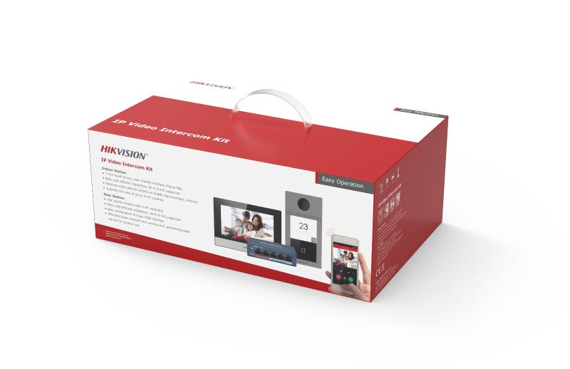 Hikvision DS-KIS604-S(C) Kit de Videoportero IP Montaje en Superficie - IP65