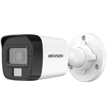 Hikvision 300513673 Mini cámara bullet fija con luz híbrida inteligente y audio de 2MP, objetivo de 2,8 mm
