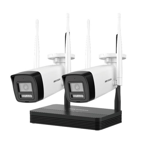 Hikvision DS-J142I/NKS424W0H Kit NVS 4MP H.265 One Bullet One Turret WiFi