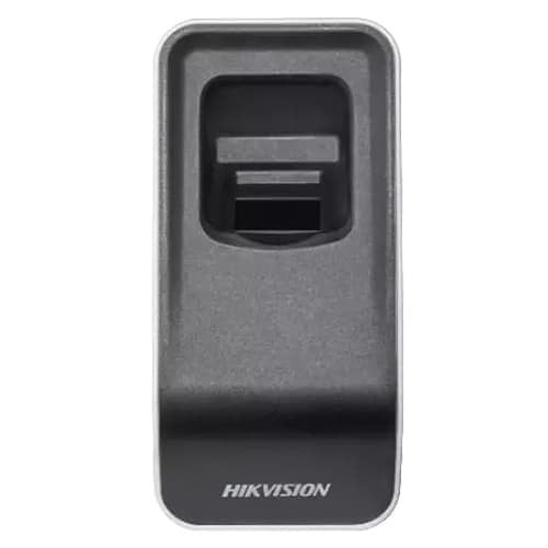 Hikvision DS-K1F820-F Controlador óptico de huellas dactilares con material resistente a los arañazos, negro