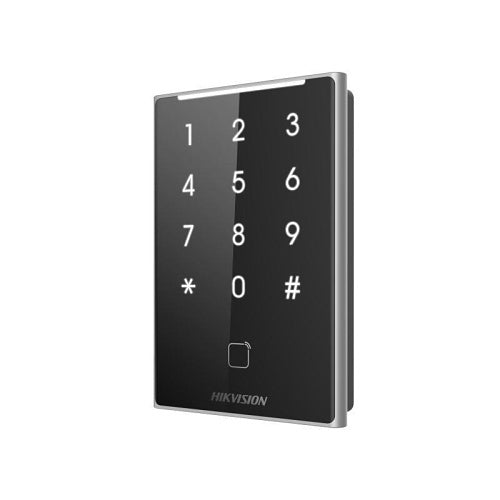 Hikvision DS-K1109DKB Lector de Tarjetas Pro Series, RS-485, Wiegand (W26, W34), admite contraseña y tarjetas, IP65