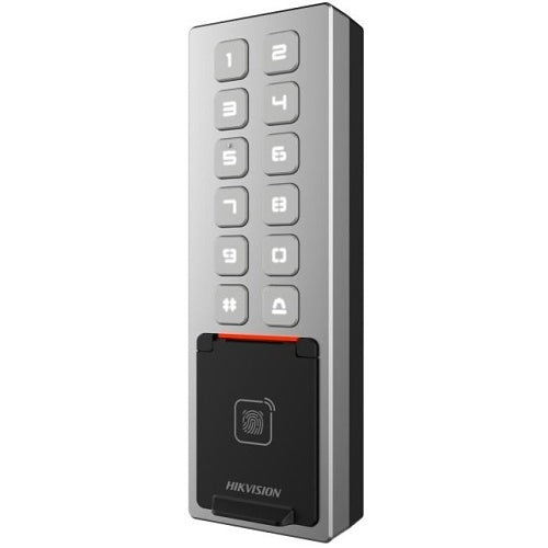 Hikvision DS-K1T805EBFWX Terminal de control de acceso de la serie Value con zumbador incorporado y capacidad para huella dactilar