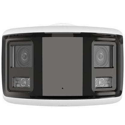 Hikvision DS-2CD3T87G2P-LSU/SL(4MM)(C) Cámara IP Bullet Fija ColorVu Panorámica Serie Ultra de 8MP, lente de 4mm, IP67, blanca
