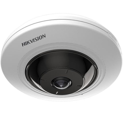 Hikvision DS-2CD3956G2-ISU(1.05MM) Cámara IP AcuSense Serie PanoVu 5MP ojo de pez, objetivo fijo de 1,05mm, WDR