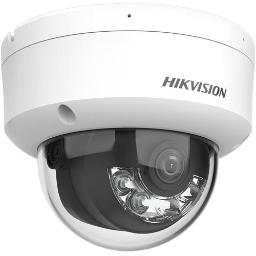 Hikvision DS-2CD1143G2-LIU Cámara de red domo fija con luz híbrida inteligente de 4MP y lente fija de 2,8 mm, serie PL Value, blanca