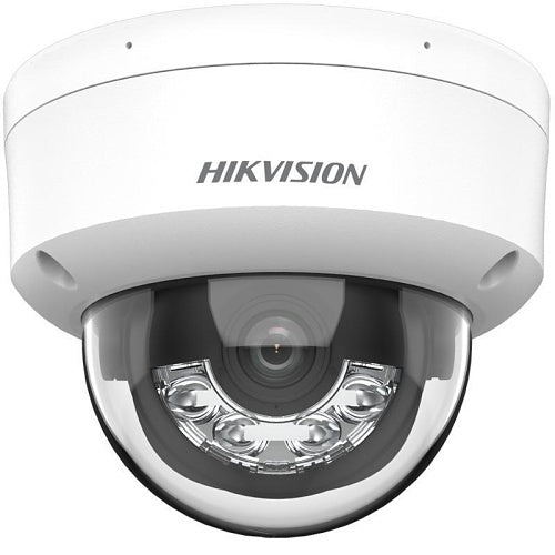 Hikvision DS-2CD1143G2-LIU Cámara de red domo fija con luz híbrida inteligente de 4MP y lente fija de 2,8 mm, serie PL Value, blanca