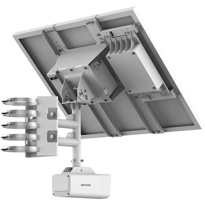 Hikvision DS-2XS6A46G1/P-IZS/C36S80(2.8-12mm) Kit de cámara IP 4G ANPR Bullet de energía solar de 4MP, cámara con lente varifocal de 2,8-12 mm, panel fotovoltaico de 80 W, IP66