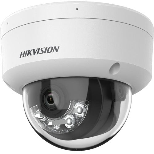 Hikvision DS-2CD1163G2-LIU(2.8mm) Cámara IP domo de luz híbrida inteligente de 6MP de la serie Value, lente fija de 2,8 mm, IP67, IK08, blanca