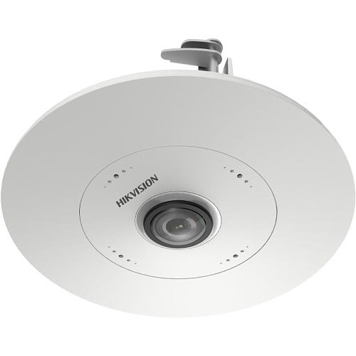 Hikvision DS-2CD6365G1-S/RC(1.16mm) Cámara IP fisheye serie PanoVu de 6MP, lente fija de 1,16mm, DeepinView, blanca