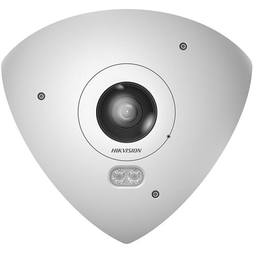 Hikvision DS-2CD6W65G1-IVS(1.16mm) Cámara IP ojo de pez PanoVu 6MP DeepinView, objetivo fijo de 1,16mm, IP67 IK10, blanca