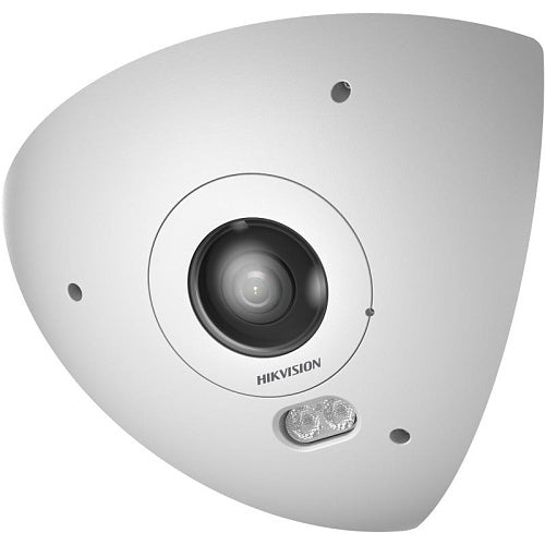Hikvision DS-2CD6W65G1-IVS(1.16mm) Cámara IP ojo de pez PanoVu 6MP DeepinView, objetivo fijo de 1,16mm, IP67 IK10, blanca