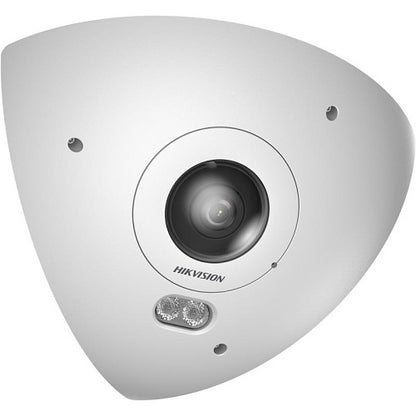 Hikvision DS-2CD6W65G1-IVS(1.16mm) Cámara IP ojo de pez PanoVu 6MP DeepinView, objetivo fijo de 1,16mm, IP67 IK10, blanca