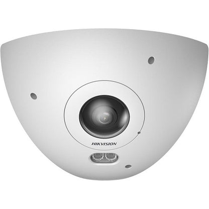Hikvision DS-2CD6W65G1-IVS(1.16mm) Cámara IP ojo de pez PanoVu 6MP DeepinView, objetivo fijo de 1,16mm, IP67 IK10, blanca