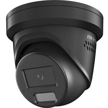 Hikvision DS-2CD2367G2H-LISU/SL(2.8)/eF/BLK Cámara IP de torreta serie Pro de 6MP, objetivo fijo de 2,8 mm, ColorVu, luz híbrida inteligente, negra