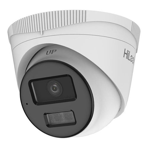 HiLook IPC-T240HA-LUC(2.8mm) Cámara IP con torreta luminosa híbrida inteligente de 4MP, objetivo fijo de 2,8 mm