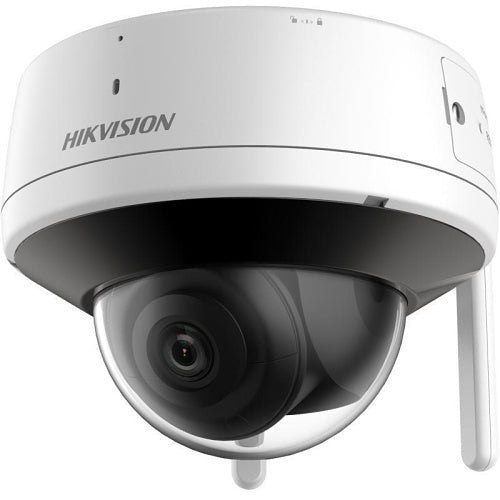 Hikvision DS-2CV2141G2-IDW(4MM)(W)/EU Cámara IP domo con audio para exteriores de la serie Cable-Free de 4MP, lente fija de 4mm, EXIR 2.0, ranura para tarjeta de memoria integrada, IP66, blanca