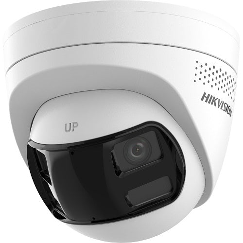 Hikvision DS-2CD1363G2P-LIUF/SL(2.8mm) Value Series Cámara IP con torreta de luz híbrida inteligente de gran angular con lente doble de 6MP, objetivo fijo de 2,8 mm