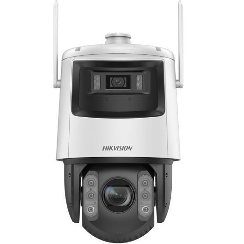 Hikvision DS-2SE7C432IWG-4G/14(F0) Cámara domo IP de seguridad con alimentación solar Pro Series TandemVu 4 4MP, zoom óptico 32x, WDR 120 dB, IR 30m