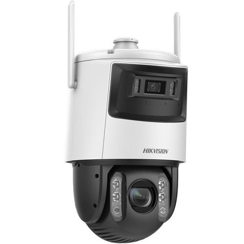 Hikvision DS-2SE7C432IWG-4G/14(F0) Cámara domo IP de seguridad con alimentación solar Pro Series TandemVu 4 4MP, zoom óptico 32x, WDR 120 dB, IR 30m