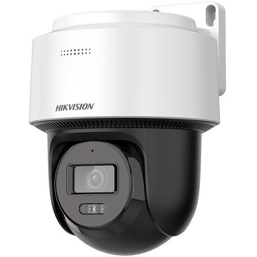 Hikvision DS-2DE2C400MWG-E(4mm) Cámara IP de 4MP fija e inteligente para exteriores con luz híbrida, objetivo fijo de 4mm