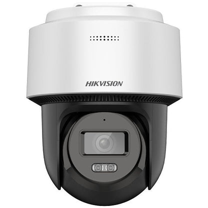Hikvision DS-2DE2C400MWG-E(4mm) Cámara IP de 4MP fija e inteligente para exteriores con luz híbrida, objetivo fijo de 4mm