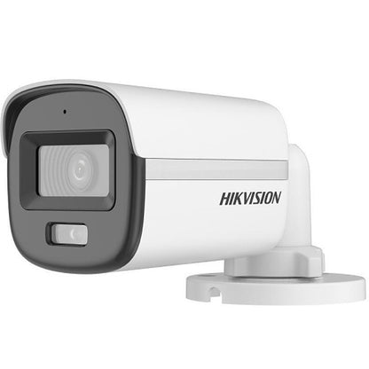 Hikvision DS-2CE10D8T-ITFS(2.8mm) Mini cámara bullet con luz ultra baja de 2MP de la serie Pro, objetivo fijo de 2,8 mm, IP67, blanco
