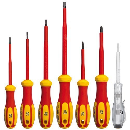Set de Destornilladores Aislados 1000V VDE - 7 Piezas WBXSCSET7PCVDE