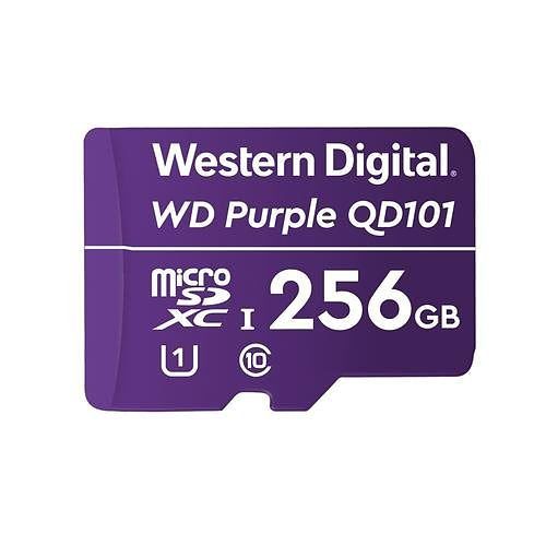 WD Purple 256GB - Tarjeta MicroSD Ultra Endurance para Videovigilancia